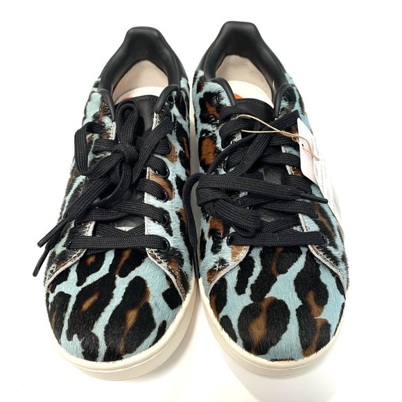 Adidas Originals Stan Smith H Leopard Skytint Black White GY8797 Mens Size 7 - Picture 6 of 8